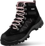 @ R CORD Womens Hiking Boots Womens Hiking Shoes Waterproof Backpacking Boots Lightweight Breathable Non-slip Durable Hiking Boots for Outdoors, Pink, 7 US