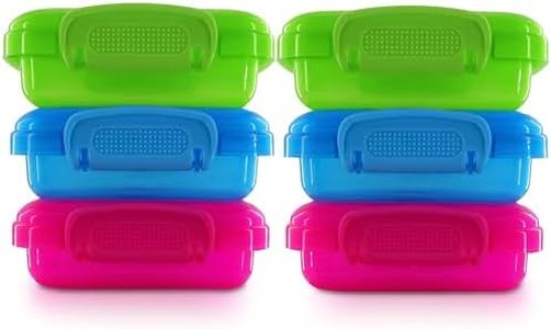 NADOBA Mini Lock-Top Snack Containers set of 6 colors may vary