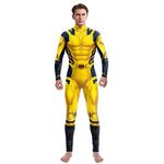 UToCos Superhero Jumpsuit Deluxe James Howlett Costume Zentai Outfit 2024 Movie Halloween Cosplay Bodysuit