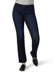 Lee Women's Regular Fit Straight Leg Jean, Nightshade (Blue), 14 Petite