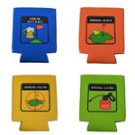 Foretra – Neoprene Can Cooler Sleeve Set for 12 oz Cans | Golfer Theme | Birdie Juice ' Aiming Fluid ' Liquid Accuracy ' Swing Lube for Any Golfer - 4 Pack (One of Each)