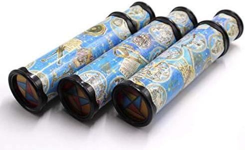 SPADORIVE 3 Pack Magic Kaleidoscope Toy for Kids Adults 3D Mirror Lens Kaleidoscope Party Favors Stretchable Long Classic Kaleidoscope Toy Educational Science Developmental Toy (Blue)