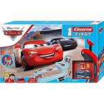 Carrera FIRST 20063039 Disney-Pixar Cars Piston Cup - FIRST Slot Racing Track, For Children From 3 Years And Adults, 2.9 Metres, With Disney Pixar - Lightning McQueen & Disney Pixar Jackson Storm