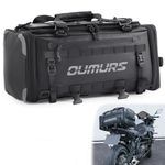 Oumurs Motorcycle Travel Luggage Bags, Expandable Motorcycle Tail Bag 60L, motorcycle Powersports Saddle Bags, Motorbike Helmet Bag Waterproof Rain Cover with Straps