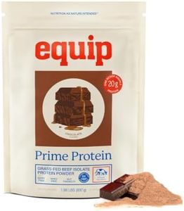 Equip Prime Chocolate Protein Powder - Gut-Friendly, Low Sugar Protein Shake Powder with Grass-Fed Beef & Natural Collagen - Rich & Creamy Mix - 21g Per Serving - Whey & Dairy-Free (30 Scoops)