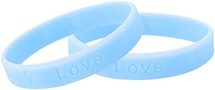 Prostate Cancer Light Blue Silicone Bracelet (Retail)