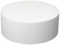 OM KRAFT Round Cake Dummy, 6X4 Inch white colour