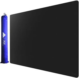 Cacoy 40" x 24" Leather Desk Mat, PU Leather Desk Pad Protector, Desk matt for Desktop, Office Desk Mat, Large Gaming Mouse Pad, Waterproof Desk Blotter Pad for Office and Home (Black)