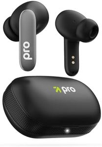 GOBOULT Z20 Pro Truly Wireless Bluetooth Ear Buds with 60 Hours Playtime, 4 Mics Clear Calling, 45ms Low Latency, Rich Bass Drivers, IPX5, TWS Earbuds Bluetooth Wireless (Jet Black)