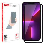 POPIO Tempered Glass Screen Protector Compatible for iPhone 13 Pro Max (Black) Edge to Edge Coverage with Easy Installation kit