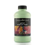 GRANOTONE Acrylic Colour Art and Craft Paint, DIY Paint, Rich Pigment, Non-Craking Paint for Canvas, Wood, Leather, Earthenware, Metal 500 ml (SEA FOAM GREEN)