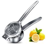 Lemon Squeezer Super Stainless Steel 304 Hand Press Juicer Manual Citrus for Juicing Lemon ＆ Limes, Vegetables 2.8 Inch Large