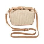 SIBY Woven Bag for Women - PU Material, Waterproof, Compact Design, 2 Compartments - Ideal for Daily Use & Travel