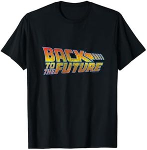 Back to the Future Logo Angosciato Maglietta
