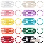 100PCS Metal Binder Paper Book Rings - Colorful Index Cards Rings 3cm Metal Loose Leaf Binder Rings for Key Chains, Flash Card Rings for School Home Office