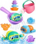 Fajiabao Toddler Bath Toys for Kids Ages 1-3 Multi-Play in Tub Pool Water