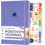 Clever Fox Positivity Journal – Daily Gratitude & Affirmation Journal with Prompts – Motivational Mental Health Journal for Women & Men with Habit Tracker – Lasts 6 Months, A5 Size (Lavender)