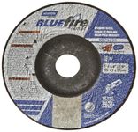 Norton Blue Fire Plus Depressed Center Abrasive Wheel, Type 27, Zirconia Alumina and Aluminum Oxide, 7/8" Arbor, 5" Diameter x 1/4" Thickness (Pack of 25)