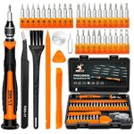 JOREST 38Pcs Precision Screwdriver Set, Tool Kit with Security Torx T5 T6 T8 T9, Triwing Y00, Star P5, etc, Repair for Ring Doorbell, Laptop, Switch, PS4, Xbox, MacBook, iPhone, Watch, Glasses, etc