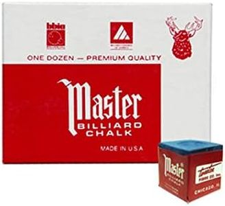 Masters Blue Cue Chalk - 4 dozen