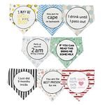 Loiieru 8 Pack Baby Bibs Gift Set, Unique Baby Shower Gifts for Girls and Boys, Soft Cotton Toddler Drool Bibs with Snaps, Super Absorbent Baby Bandana Bibs for Infant Newborn Gifts Unisex 0-36 Months