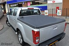 Bragan Tri Fold Soft Tonneau Cover Compatible With Isuzu D-Max Rodeo 2012-2016 4x4 Non Drill BRA4529T