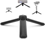 Mini Desktop Tripod,Aluminium Alloy Portable Tabletop Photographic Camera 1/4" Screw Mount Base Stand Tripod Handle Grip Handheld Holder,for Mobile Phone Clip/Camera/Sports Camera