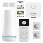 SimpliSafe Wireless Home Security Systems | 7 Piece Smart Home Alarm Systems | Mobile App & Works with Alexa | Professional Monitoring Available | Easy DIY Install
