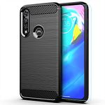 M MAIKEZI for Moto G Power 2020 case, Motorola G Power case 2020 with HD Screen Protector, Soft TPU Slim Fashion Non-Slip Protective Phone Case Cover for Motorola Moto G Power 2020 (Black Brushed TPU)