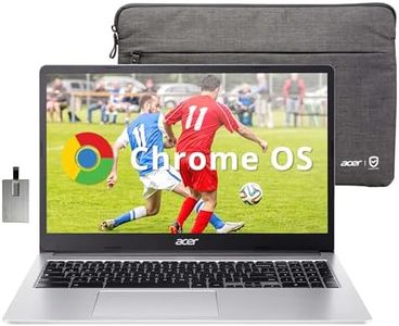 Acer Chromebook 15.6" Full HD IPS Display, Intel Celeron N4500, 4GB LPDDR4 RAM, 64GB eMMC, Intel UHD Graphics, Numeric Keypad, WiFi 6, Chrome OS, Pure Silver, 128GB Hotface USB Card