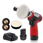 ACDelco ARS1214A1ADP G12 Lithium-Ion 12V (10.8V) Cordless Polisher & Sander Power Tool Kit Car Polisher Buffer Detailing Kit Includes Accessory Kit, x2 Battery Packs & x1 Charger