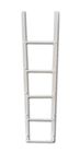 Window Well Supply Heavy-Duty Metal Window Well Ladder (4-Rung, White)