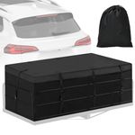 12.5 Cu Ft Waterproof Cargo Bag for Hitch Carrier, Soft Shell Trailer Hitch Cargo Carrier Bag Heavy Duty Hitch Storage Bag, Cargo Carrier Hitch Mount Bag for Car, Truck, SUV, Vans (Hitch Cargo Bag)