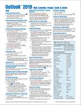 Microsoft Outlook 2019 Mail, Calendar, People, Tasks, Notes Quick Reference - Windows Version (Cheat Sheet of Instructions, Tips & Shortcuts - Laminated Guide)