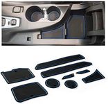 CupHolderHero fits Chevy Camaro Accessories 2010-2022 Premium Custom Interior Non-Slip Anti Dust Cup Holder Inserts, Center Console Liner Mats, Door Pocket Liners 9pc Set (Blue Trim)