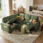 LINSY HOME Sectional Sleeper Sofa w