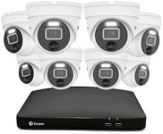 Swann Security System with DVR Bullet PRO Cameras, 2TB HDD, 8 Channel 8 Cam, 4K Ultra HD Indoor Outdoor Wired Surveillance Cameras, Colour Night Vision, True Detect™ Heat Motion Detection