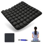 Blomise Inflatable Pressure Relief Cushion for bottoms– Adjustable 3D Airbag Seat Pad with Pump & Storage Bag, Ideal for Car, Office Chair, Wheelchair & Airplane Travel Comfort