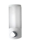 Croydex Single Soap Dispenser, Shower Dispenser Wall Mounted, Lifts Off for Easy Refill, Shower Gel Dispenser, Perfect for Bathroom or Kitchen, Eliminates Clutter, All Fixings Included, White