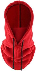 LERTREE Windproof Thermal Balaclava Men Fleece Ski Mask Hood Full Face Cover Women Neck Warmer Scarf Winter Neck Gaiter (AU, Alpha, Medium, Large, Red)