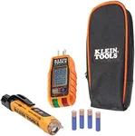 Klein Tools RT250KIT Non-Contact Voltage Tester and GFCI Receptacle Tester with LCD and Flashlight, Voltage Electrical Test Kit