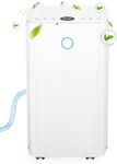 Dehumidifier, 25 Pint Dehumidifier for Basement, Bedroom, Bathroom, Closet, with 3 Working Modes, 75 OZ Water Tank, Overflow Protection, and Auto Shut Off, Silent Dehumidifiers with Drain Hose
