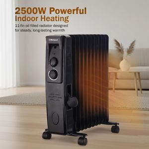 Belaco 11-Fin Oil Radiator Heater – Portable Electric Room Heater