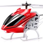 SYMA Remote Controlled RC Helicopter Outdoor Large S39 Helicopter 3.5 Channel 2.4 GHz LED Light and Gyro Technology Gift for Children Red