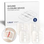 Emergency Wound Closure Device, 4 Pcs Butterfly Bandaids Closure Zippers, Repair Wounds Without Stitches(4-Strap)