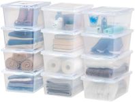 IRIS USA 12-Pack Storage Bins with 