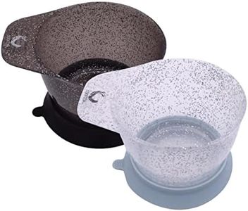 Colortrak Galaxy Glitter Bowls With Suction Cup Holder for Hair Coloring Process - Includes Removable Suction Rings for Functionality and Stability for Professionals and Stylists, 2-Pack