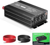 Pure Sine Wave Power Inverter 12V to 110V,12 Volt 1000W RV Car Vehicle Truck Inverter to 110v with USB A+C 3 Us Socket 8 Safety Protection for Camping Touring Outdoor Parting