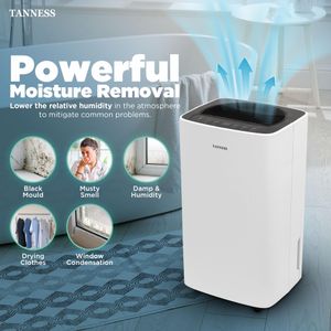 Tanness 12L Dehumidifier – Compact Home Moisture Absorber