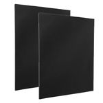 DARENYI Black ABS Plastic Sheets 1/8 Thick Plastic Board Sheet Flexible Than Plexiglass Sheet Moldable Than Acrylic Sheet Moldable Plastic Sheets for Craft Fender Liner, Home Decor etc(16 x 12'')